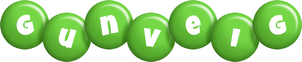 Gunveig candy-green logo