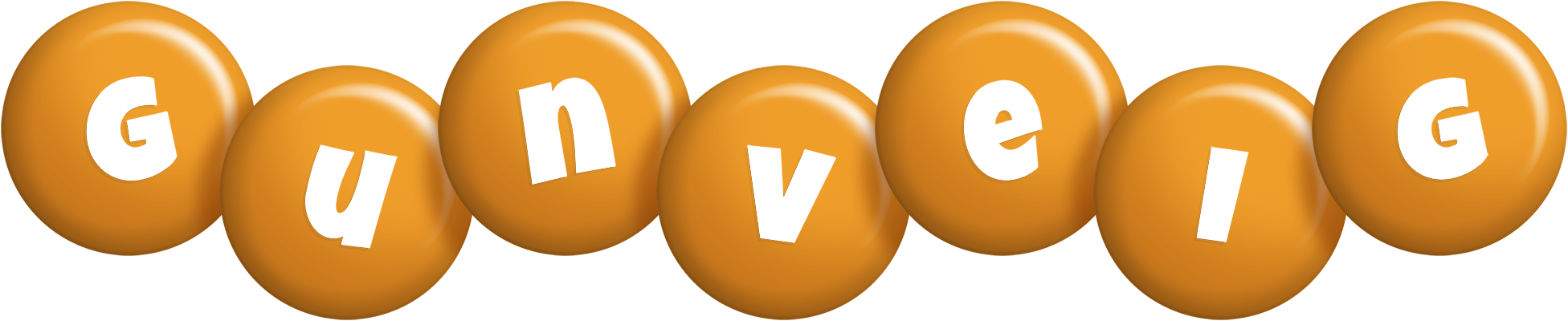Gunveig candy-orange logo