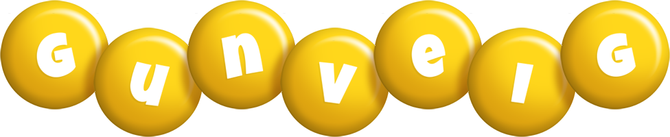 Gunveig candy-yellow logo