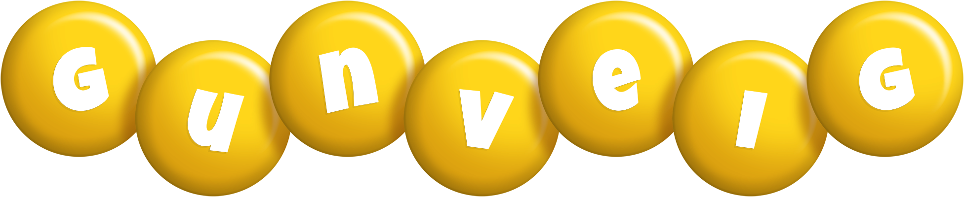 Gunveig candy-yellow logo
