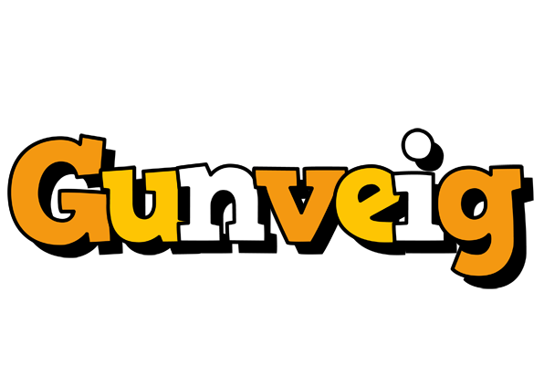 Gunveig cartoon logo