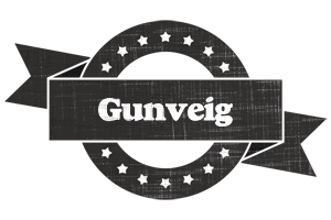 Gunveig grunge logo