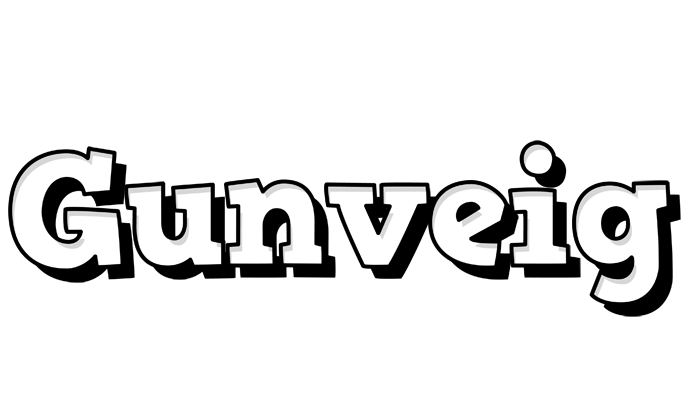 Gunveig snowing logo