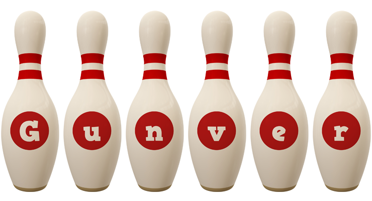 Gunver bowling-pin logo
