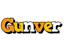 Gunver cartoon logo