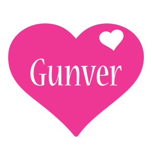 Gunver love-heart logo