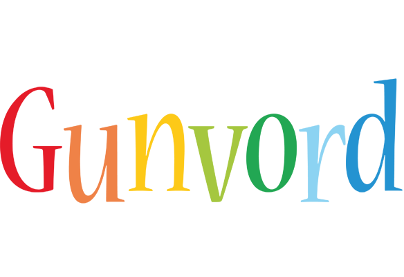 Gunvord birthday logo