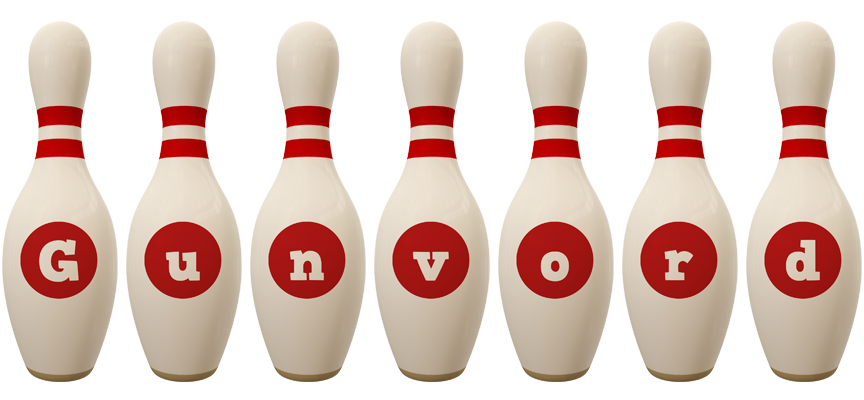 Gunvord bowling-pin logo