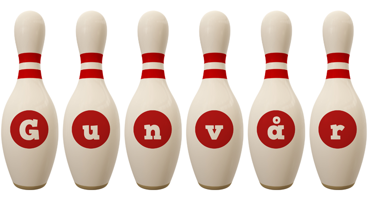 Gunvår bowling-pin logo