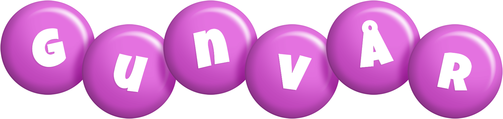 Gunvår candy-purple logo