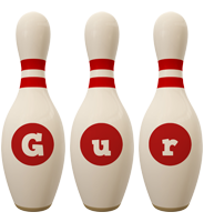 Gur bowling-pin logo