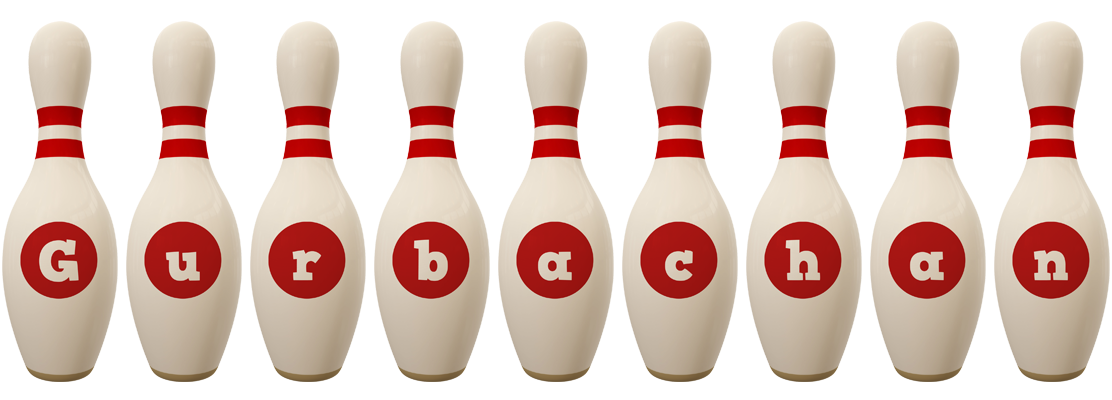 Gurbachan bowling-pin logo