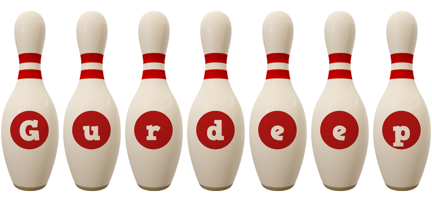Gurdeep bowling-pin logo