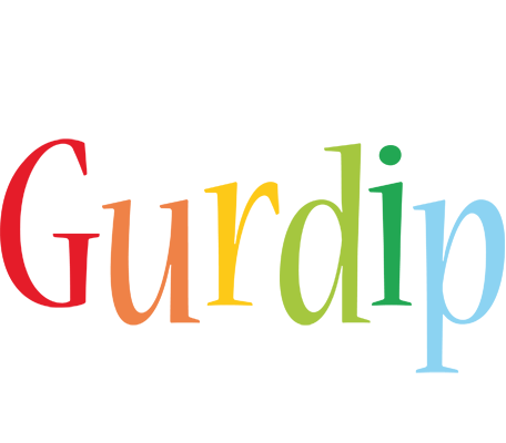 Gurdip birthday logo