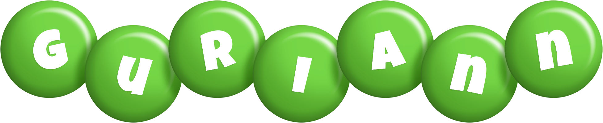 Guriann candy-green logo