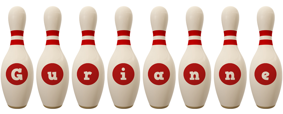 Gurianne bowling-pin logo