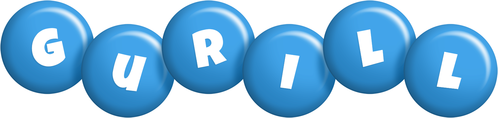 Gurill candy-blue logo