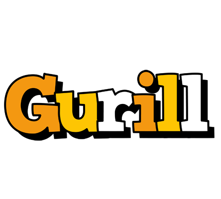 Gurill cartoon logo
