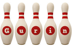 Gurin bowling-pin logo