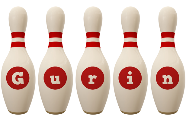 Gurin bowling-pin logo