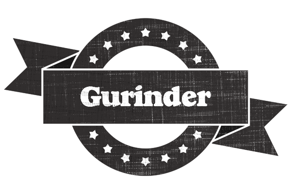 Gurinder grunge logo
