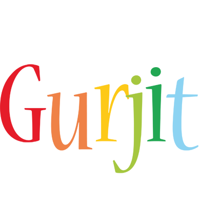 Gurjit birthday logo
