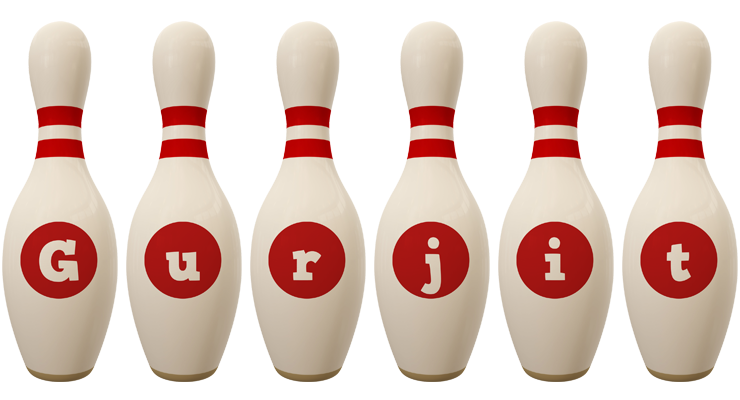 Gurjit bowling-pin logo