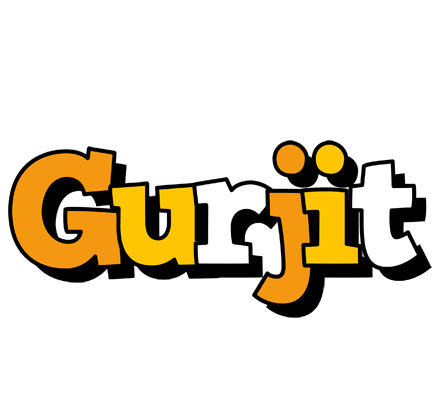Gurjit cartoon logo