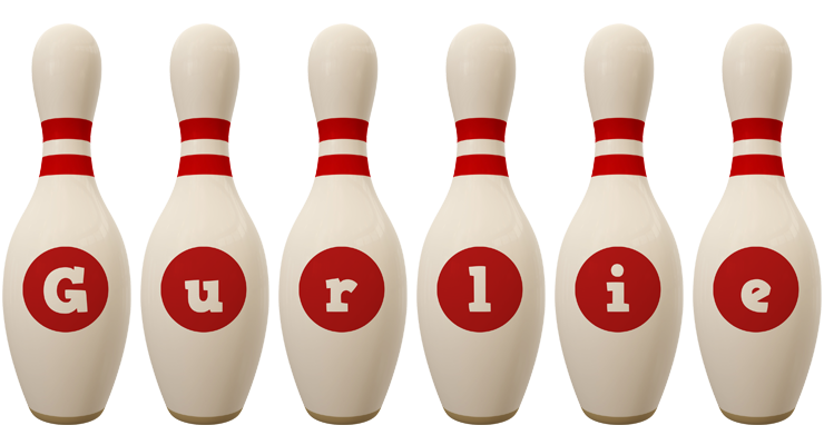 Gurlie bowling-pin logo