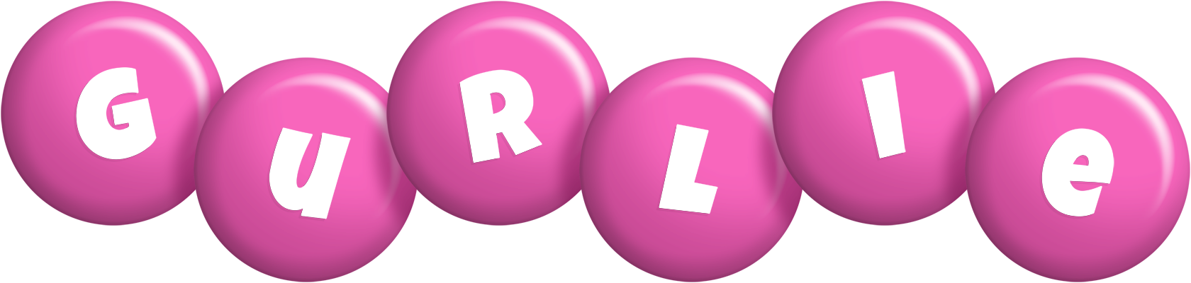 Gurlie candy-pink logo