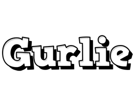 Gurlie snowing logo