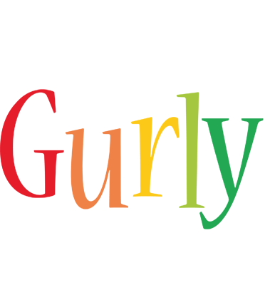 Gurly birthday logo