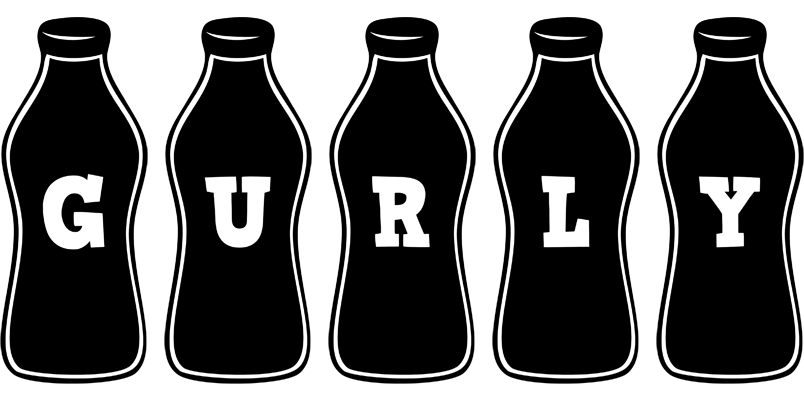 Gurly bottle logo