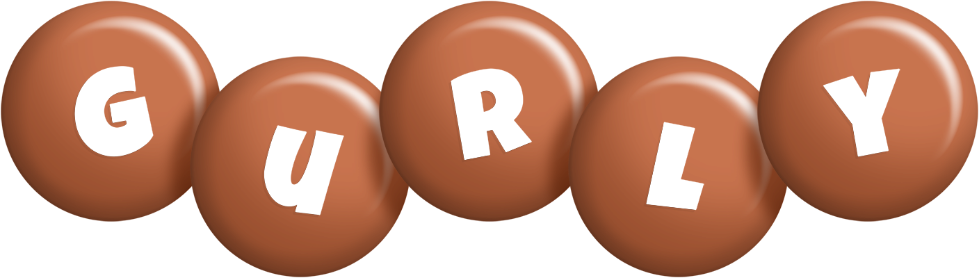 Gurly candy-brown logo