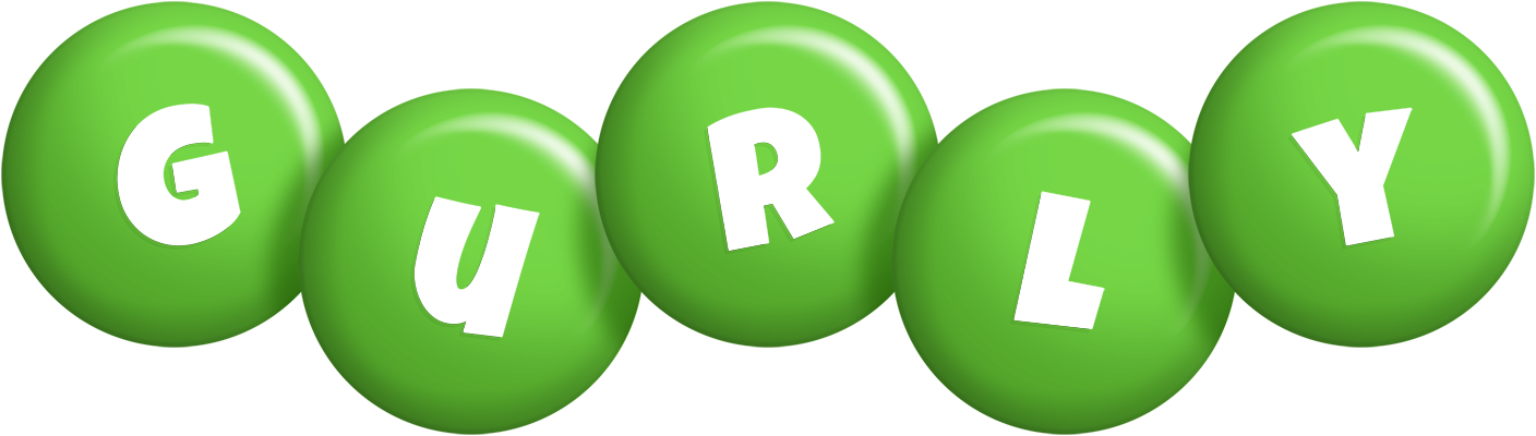 Gurly candy-green logo