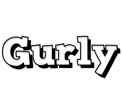 Gurly snowing logo