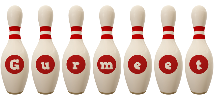 Gurmeet bowling-pin logo