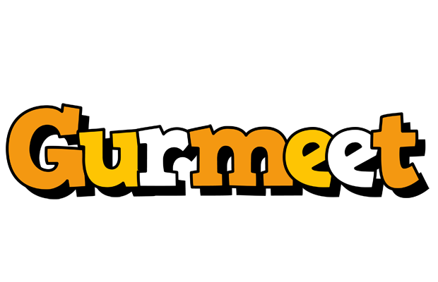 Gurmeet cartoon logo