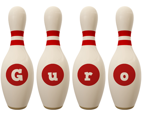 Guro bowling-pin logo