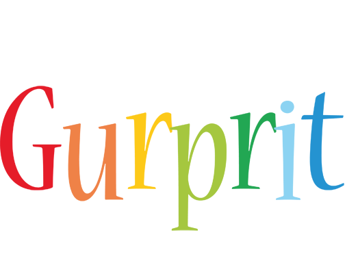 Gurprit birthday logo