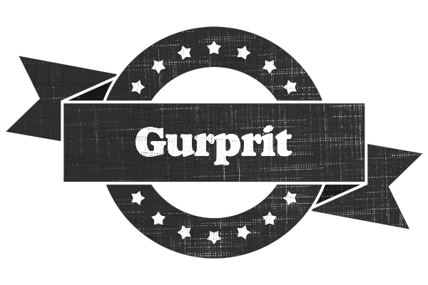 Gurprit grunge logo