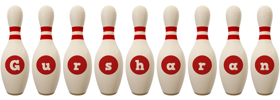 Gursharan bowling-pin logo