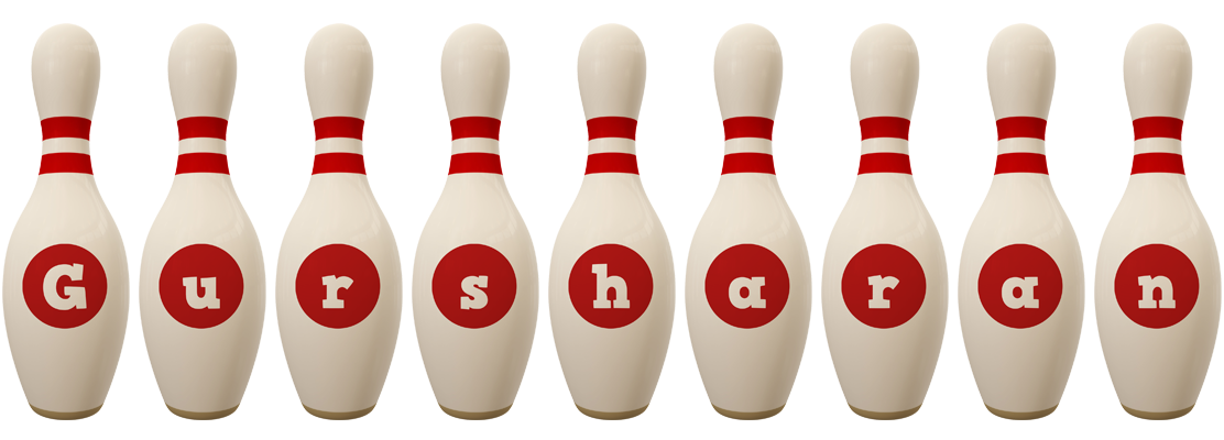 Gursharan bowling-pin logo