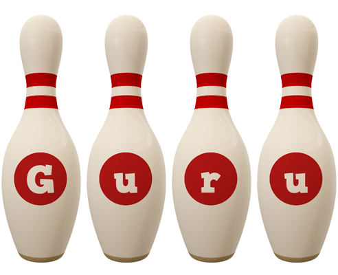 Guru bowling-pin logo