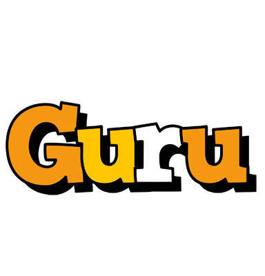 Guru cartoon logo