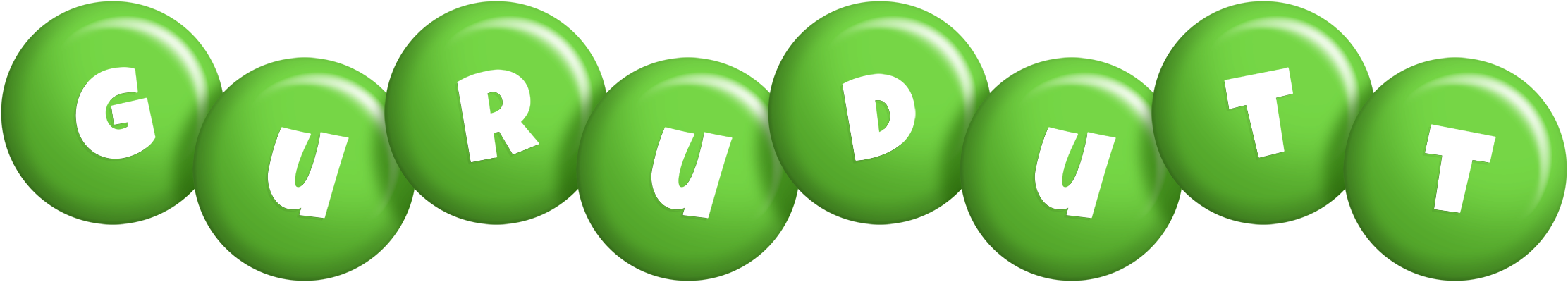 Gurudutt candy-green logo