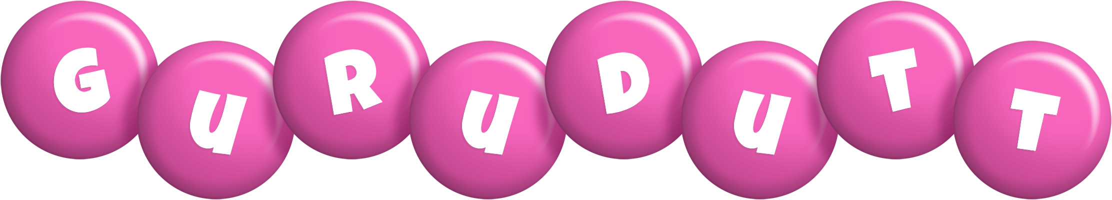 Gurudutt candy-pink logo