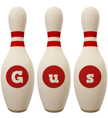 Gus bowling-pin logo