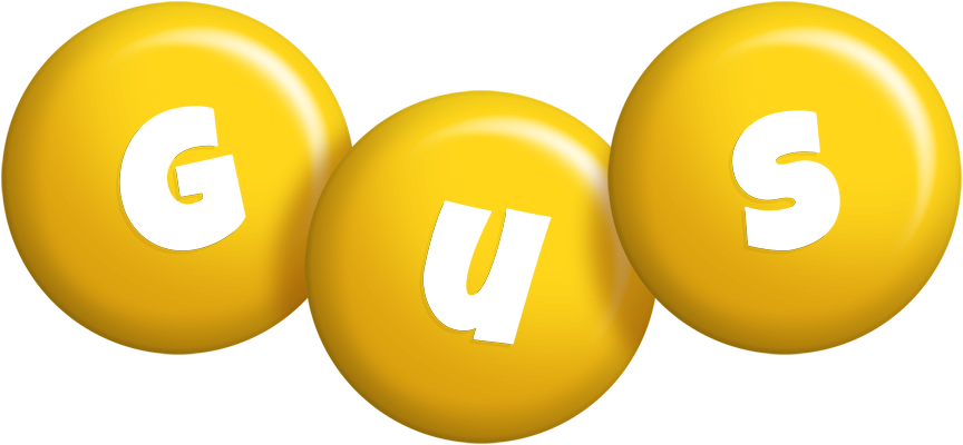 Gus candy-yellow logo