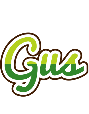 Gus golfing logo
